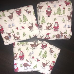 Pottery Barn kids flannel sheet set twin